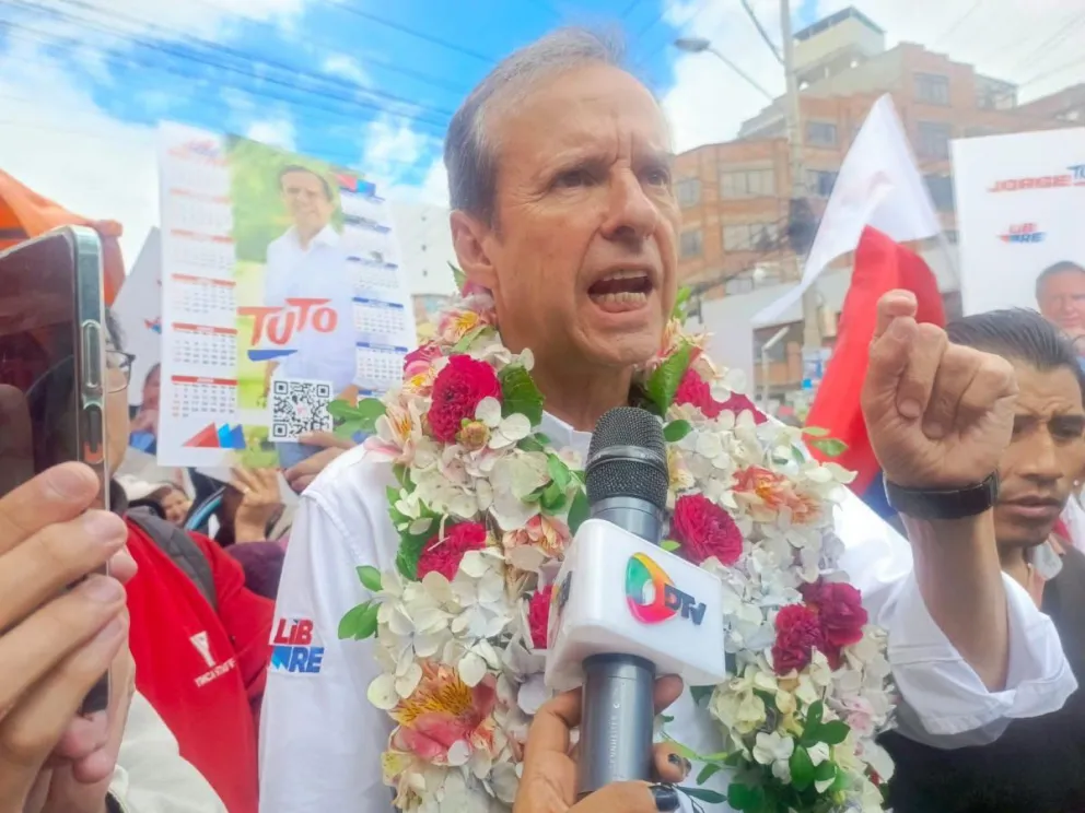 Jorge Quiroga en plena campaña electoral. Foto: El Libre Observador