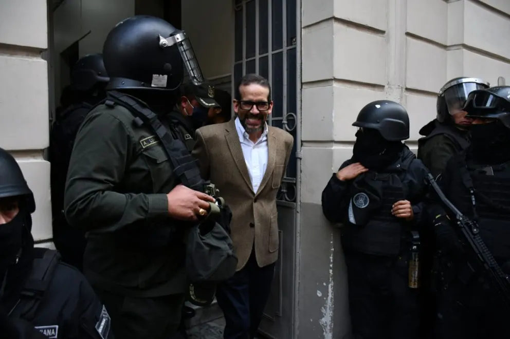 Camacho, tras una de las audiencias. Foto: APG