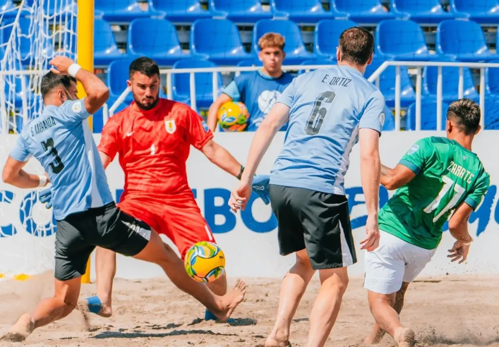 Incidencia entre Bolivia y Uruguay. Foto: Conmebol.