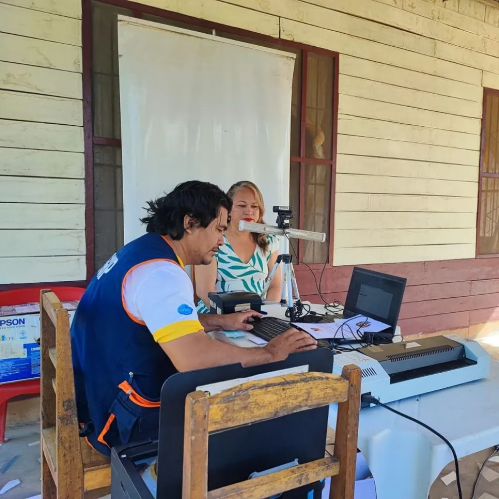 Una brigada de cedulación.  Foto: Segip