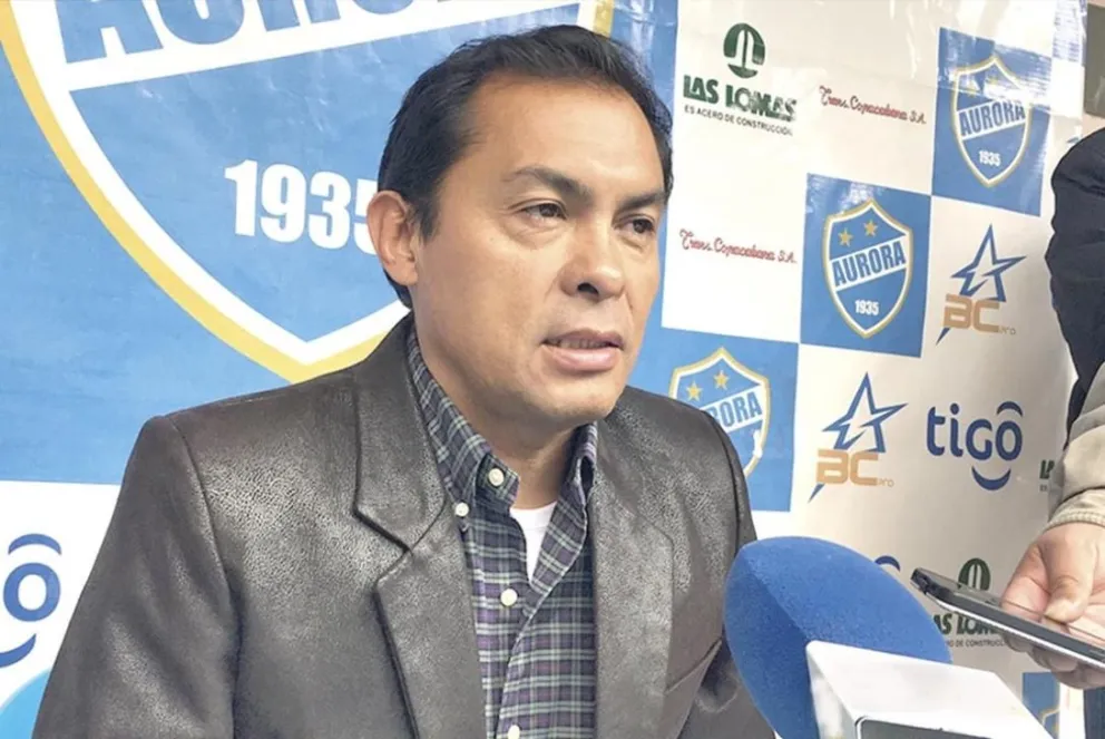 Jaime Cornejo, presidente del club Aurora de Cochabamba. Foto: club Aurora