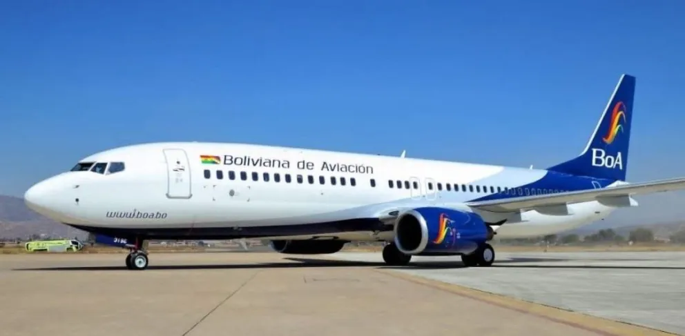 Aeronave de Boliviana de Aviación (BoA). Foto: Archivo