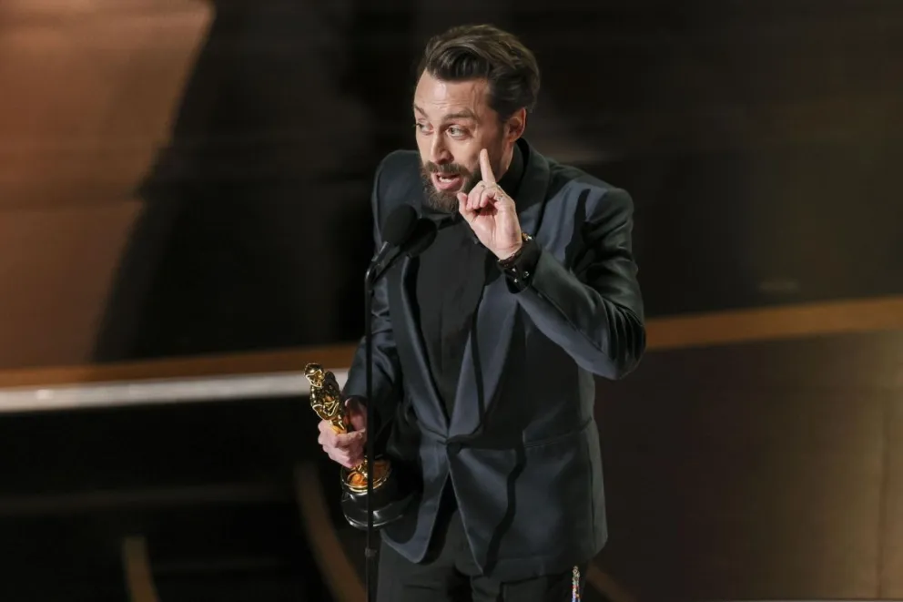 El actor estadounidense Kieran Culkin recibió este domingo los premios Óscar. Foto: EFE