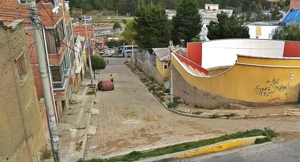 Vista de Alto Achachicala, donde ocurrió el ataque. FOTO: Fiscalía Departamental de La Paz