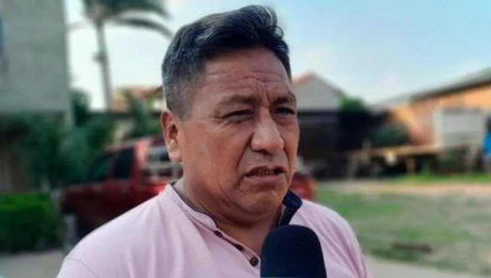 Juan Yujra, dirigente del transporte pesado de Santa Cruz. Foto: Bolivisión