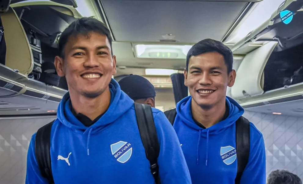 Los hermanos Sagredo previo a su viaje al valle. Foto: Club Bolívar.