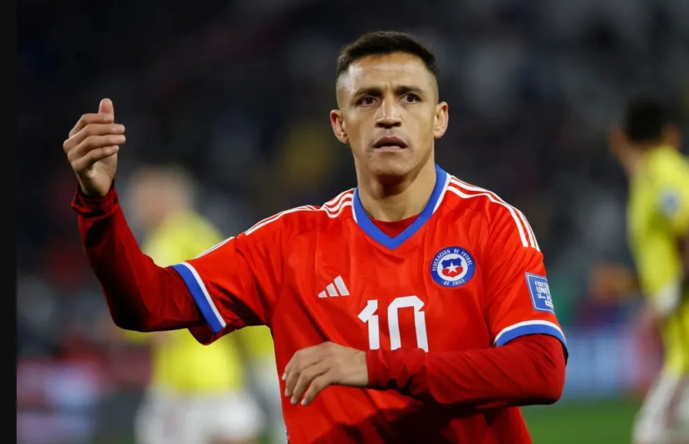 Alexis Sánchez con la casaca de su selección. Foto: EFE.