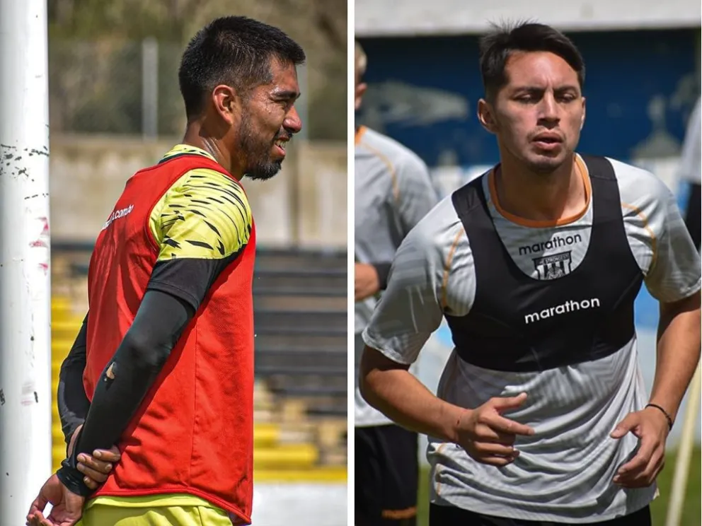 Víctor Cuéllar (izq.) y Juan Salvador Mercado cuando eran parte del plantel de The Strongest.