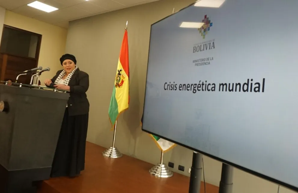 María Nela Prada, ministra de la Presidencia. Foto: APG