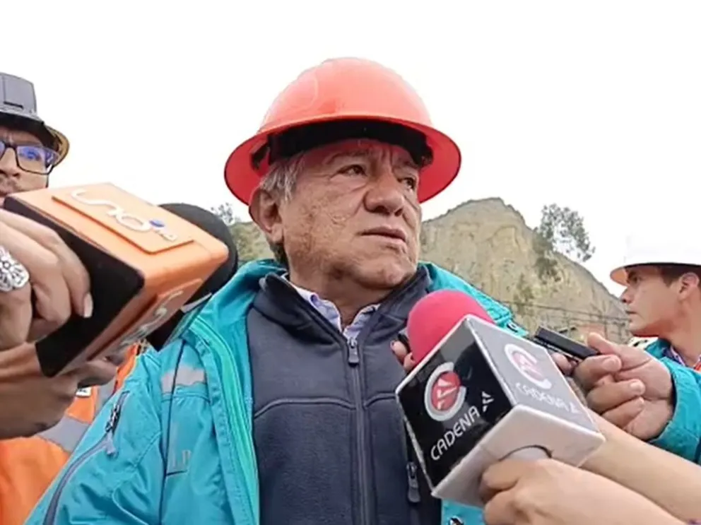 Iván Arias, alcalde de La Paz, está en la zona. Foto: Captura de video 