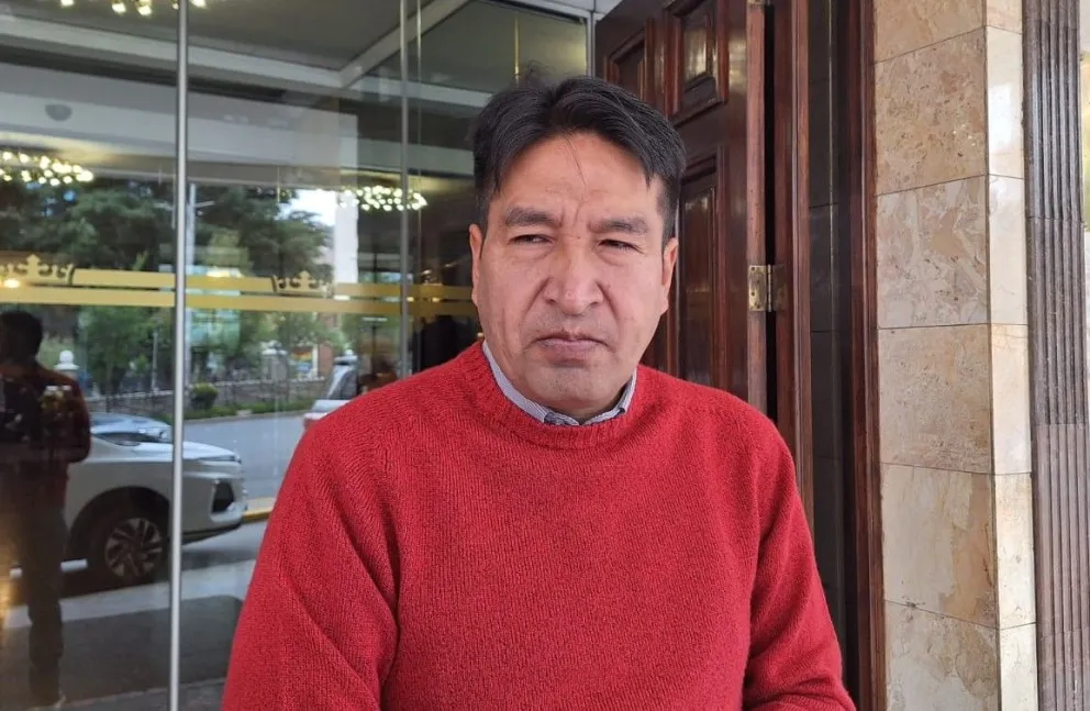 Edwin Callapino, primer vicepresidente de la FBF. Foto: Jorge Asturizaga.