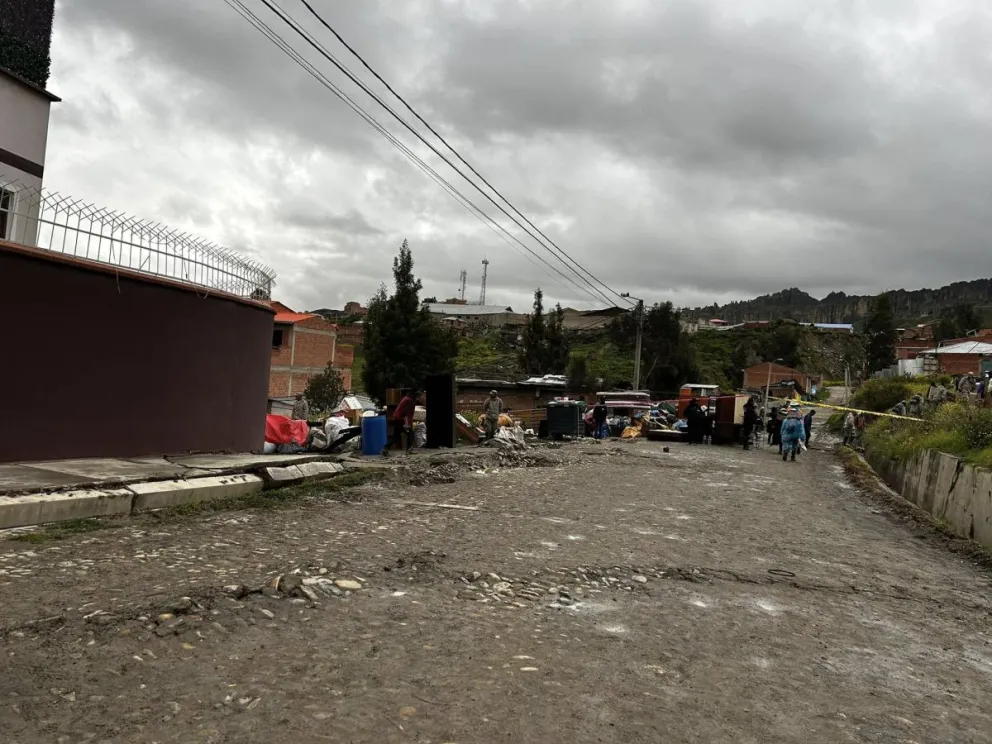 La zona afectada. Foto: GAMLP