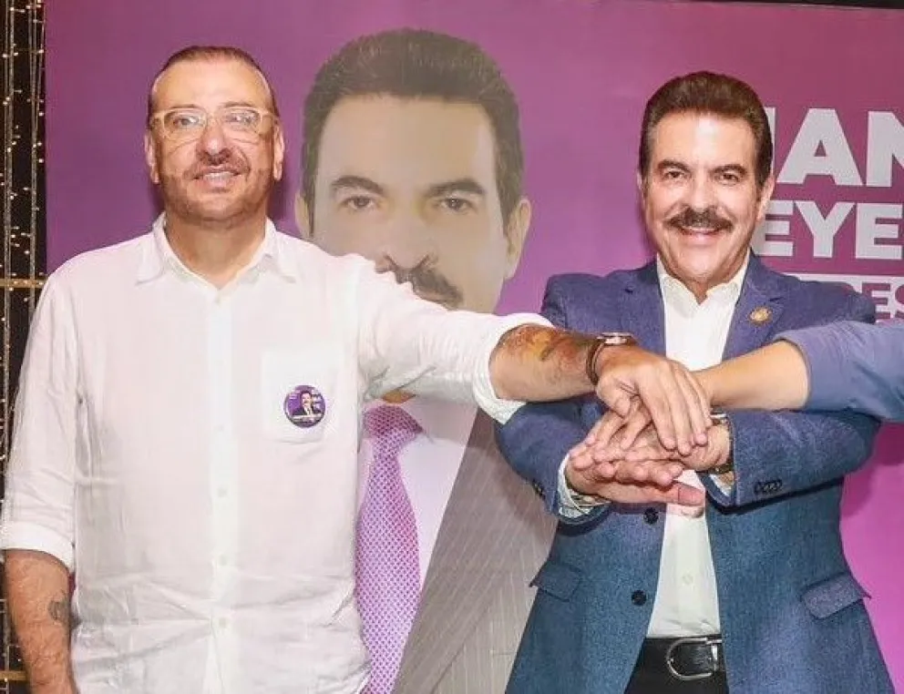 Calvo y Reyes Villa, la noche del martes. Foto: Súmate