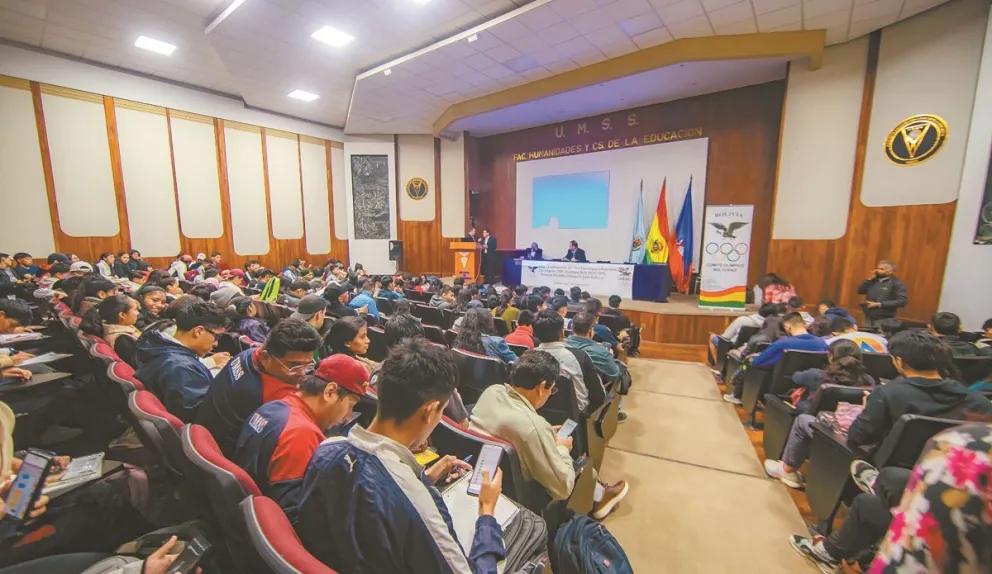 El seminario que se llevó adelante en Cochabamba la semana anterior. Foto: Cocha Somos Campeones.