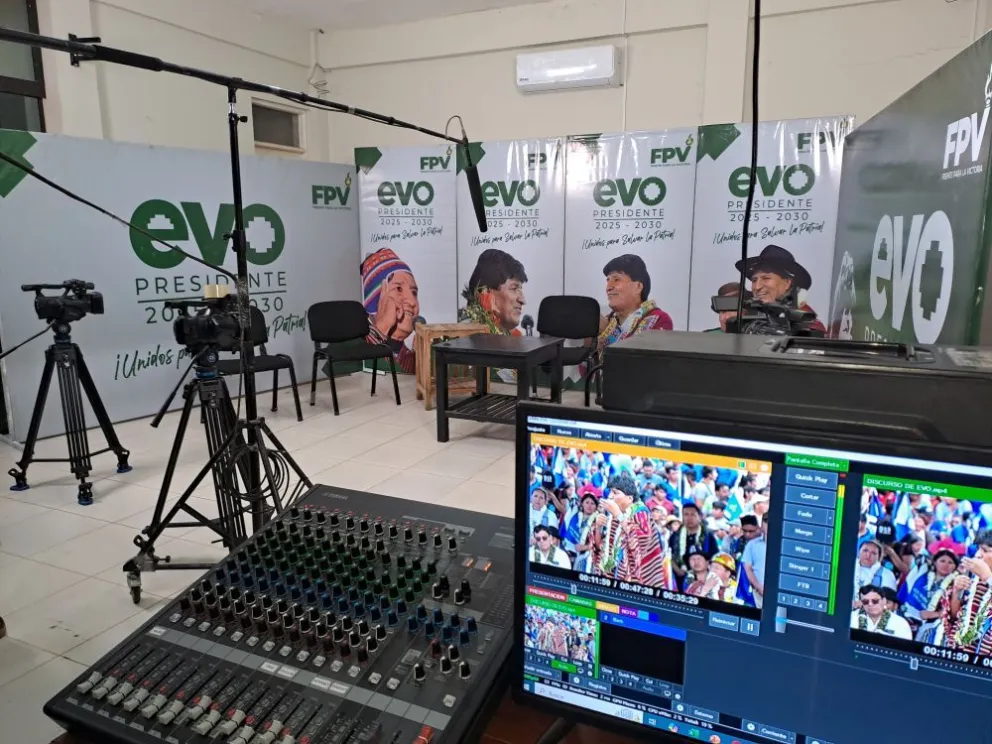 El estudio desde donde emitió su programa Foto: RKC