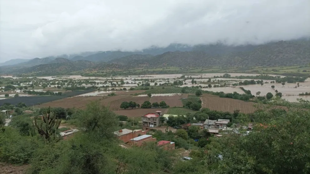 panorama del municipio de Omereque, afectado por las inundaciones. Foto: Pulso Informativo