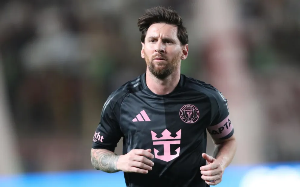 Messi en un partido anterior con el Inter Miami. Foto: EFE.