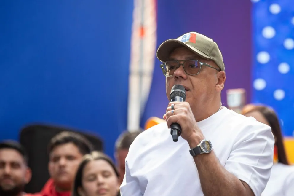 El jefe negociador del chavismo, Jorge Rodríguez. Foto: EFE