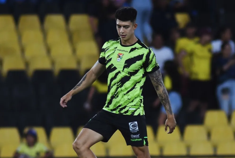 Gabriel Villamil, jugador de la Liga de Quito, es uno de los jugadores bolivianos que ya se encuentra en Lima. Foto: FBF