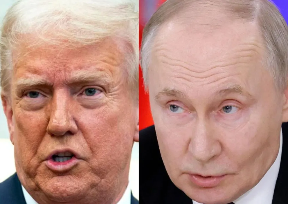El presidente de EEUU Donald Trump y su homólogo ruso, Vladímir Putin. Foto: EFE 