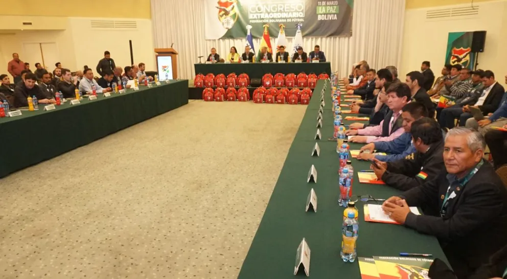 Fotografía de archivo del Congreso de la FBF que se reunió la semana pasada en La Paz. Foto: APG