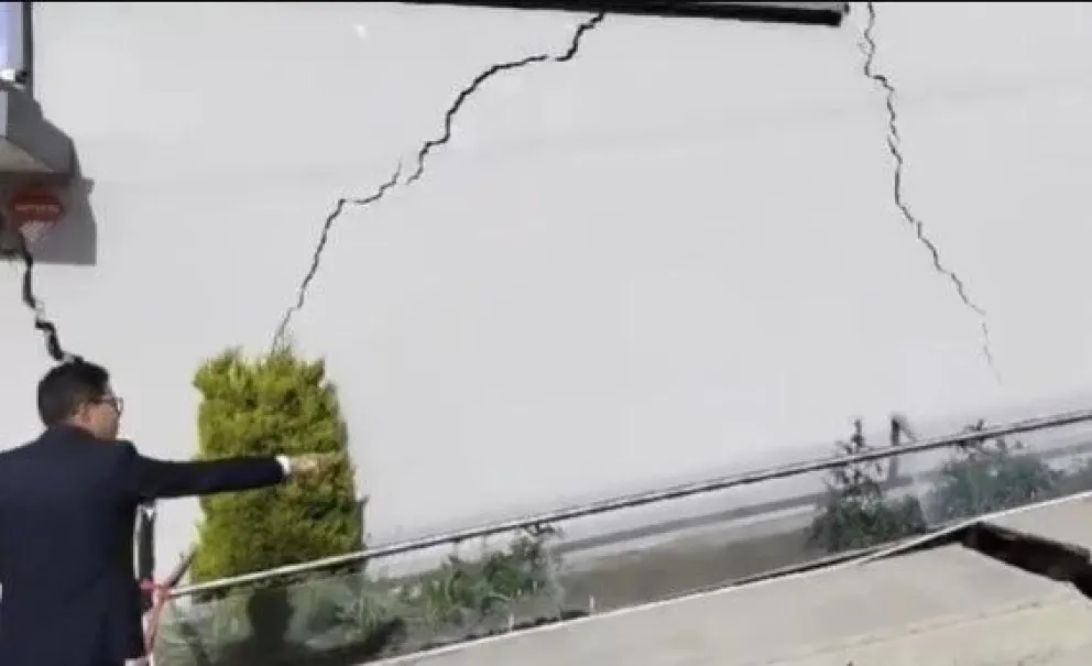 Una de las viviendas afectadas en la zona de Los Rosales. Foto: Red Uno