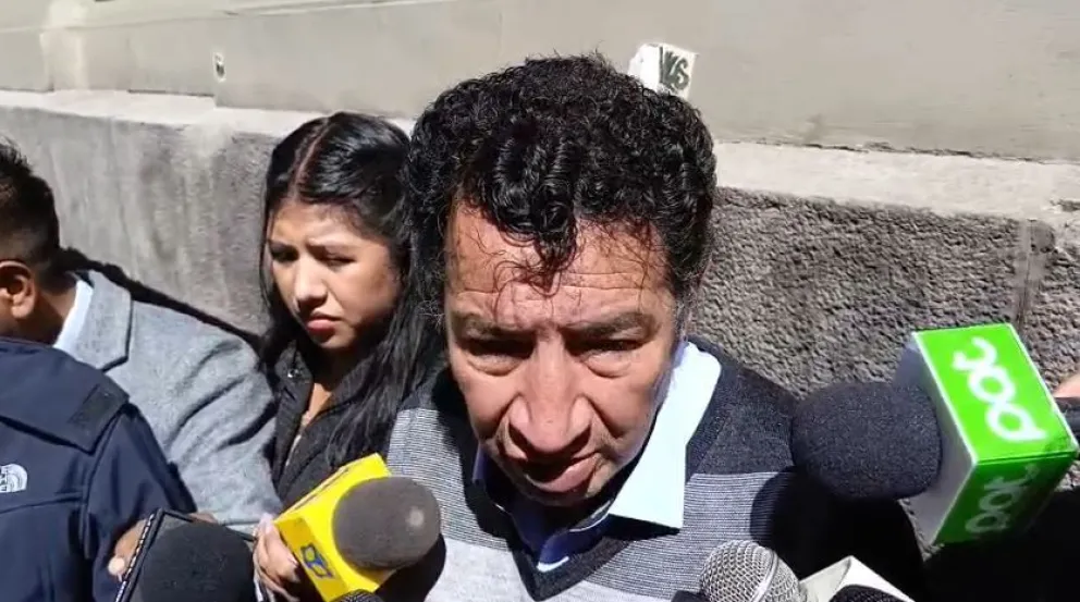 Víctor Borda en las declaraciones de este jueves a los medios. Foto: Captura de video