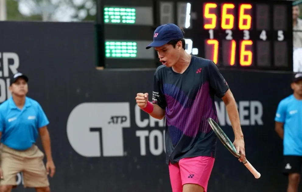 Prado festeja en México. Foto: Yucatán Open.