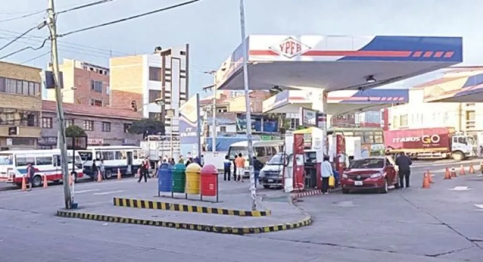 Una estación de servicio.    Foto: Fiscalía Departamental de Chuquisaca