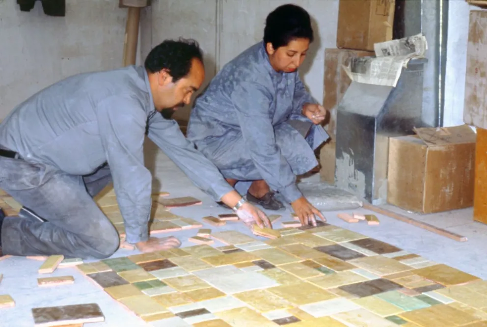 La pareja trabajando juntos. FOTO: MNA