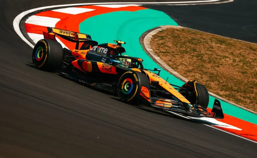 El piloto australiano Óscar Piastri (McLaren), durante las pruebas de clasificación del Gran Premio de China. Foto: McLaren

