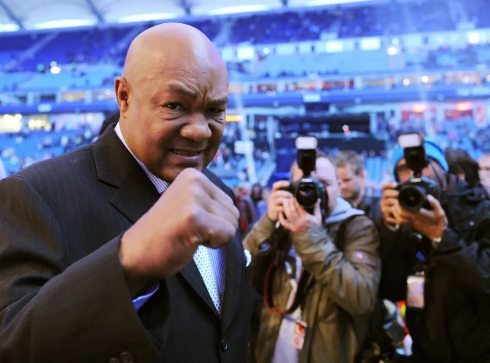 El exboxeador estadounidense George Foreman durante un acto público. Foto: EFE