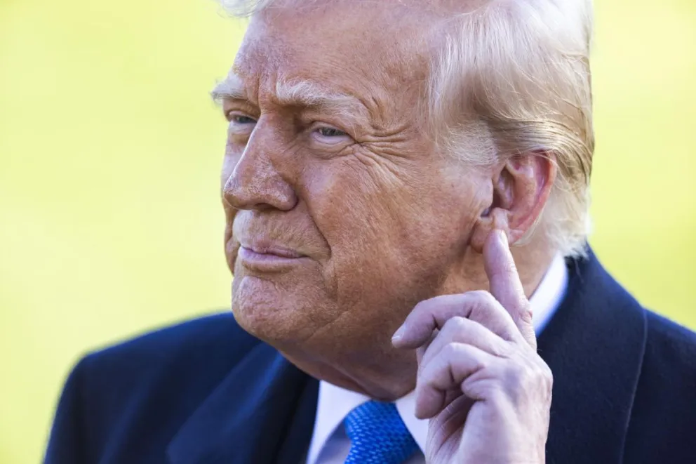 El presidente de EEUU, Donald Trump, en Washington, el 21 de marzo de 2025. Foto: EFE