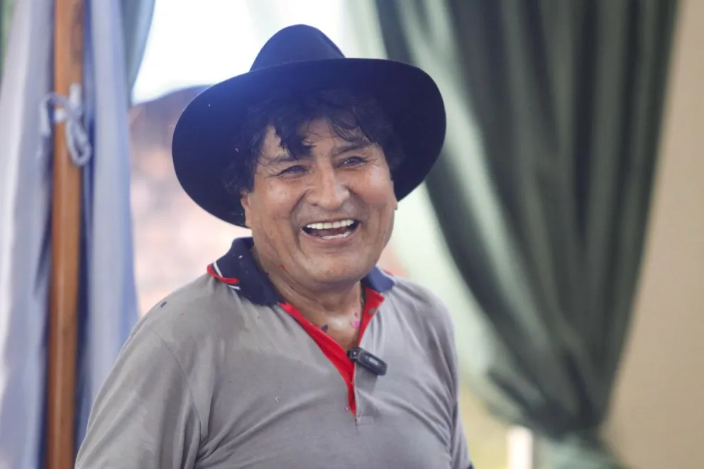Evo Morales en una reunión en el Chapare, este domingo. Foto: RRSS del exmandatario 