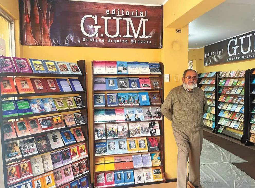 Gustavo Urquizo en la librería de G.U.M. Fotos: Ignacio Vera de Rada