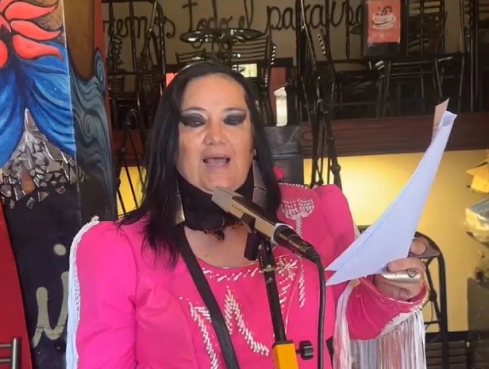 Galindo, durante su transmisión, este lunes. Foto: Captura 