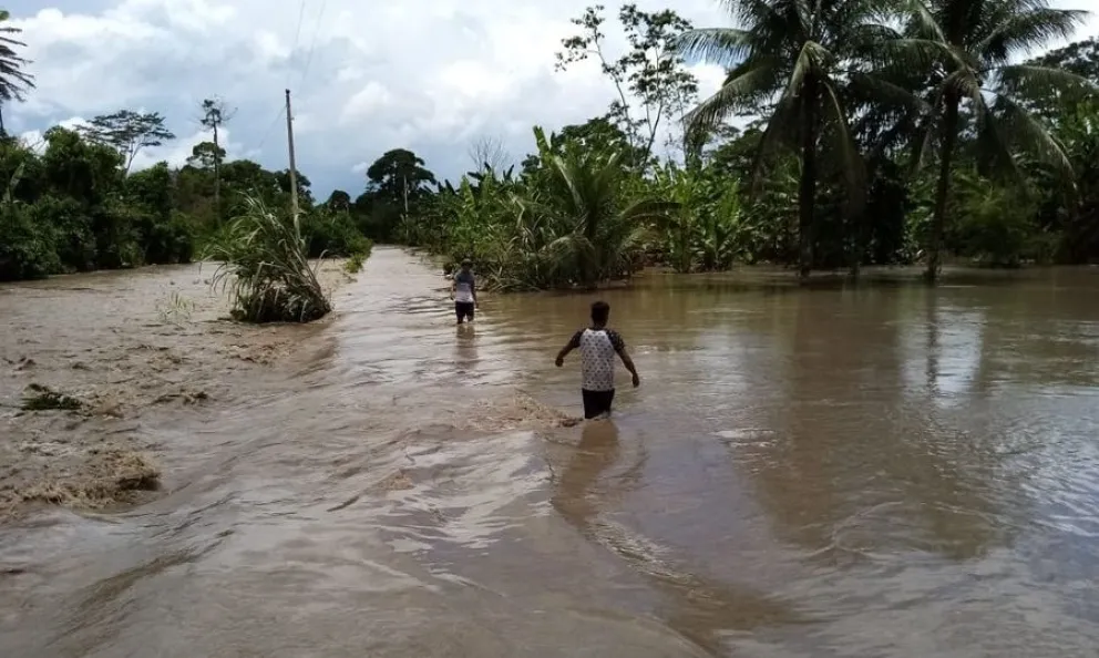 Hay alerta roja en varios ríos a nivel nacional por posibles desbordes. foto: ABI