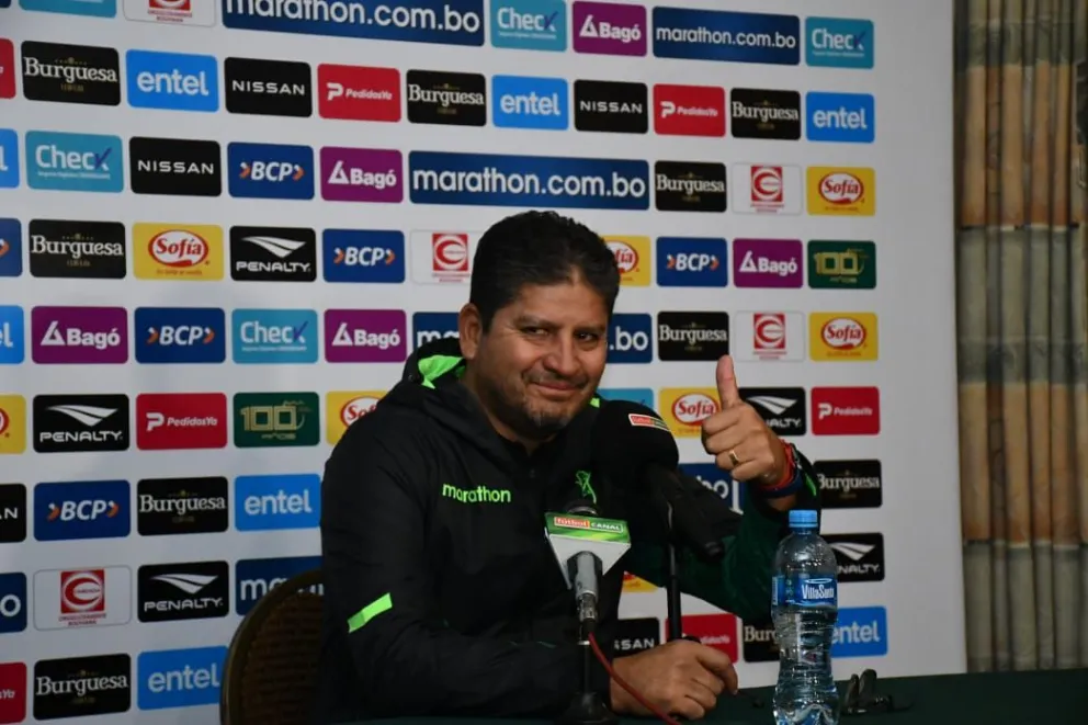 Villegas durante la conferencia de prensa de este lunes. Foto: APG.