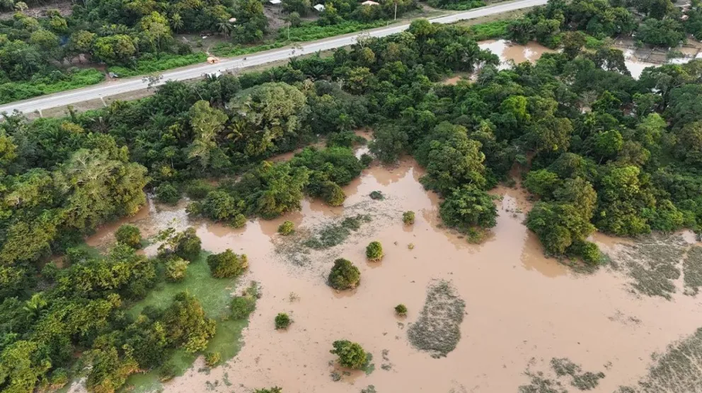 Las lluvias generaron afectaciones en al menos cinco municipios del departamento. Foto: Gobernación de Beni