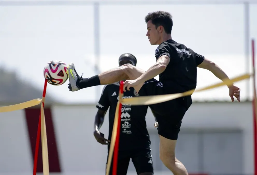 La selección venezolana finalizó el lunes sus aprestos de cara al cotejo con Chile. Foto: La Vinotinto