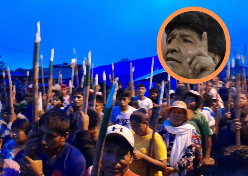 Seguidores de Morales que hacen vigilia en su defensa. Foto: RKC 