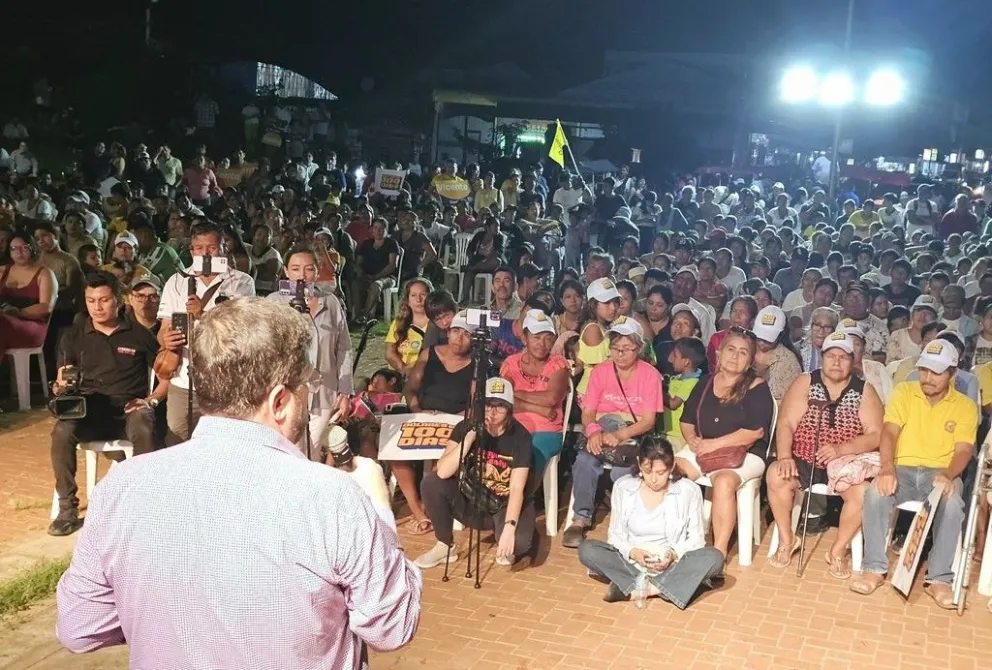 Doria Medina, durante un acto de campaña. Foto: @SDoriaMedina