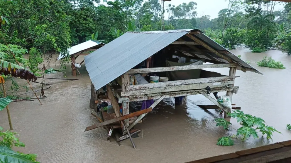 La región del Trópico Cochabambino se encuentra en alerta roja, debido a los desbordes de ríos. Fotos: Viceministerio de Defensa Civil