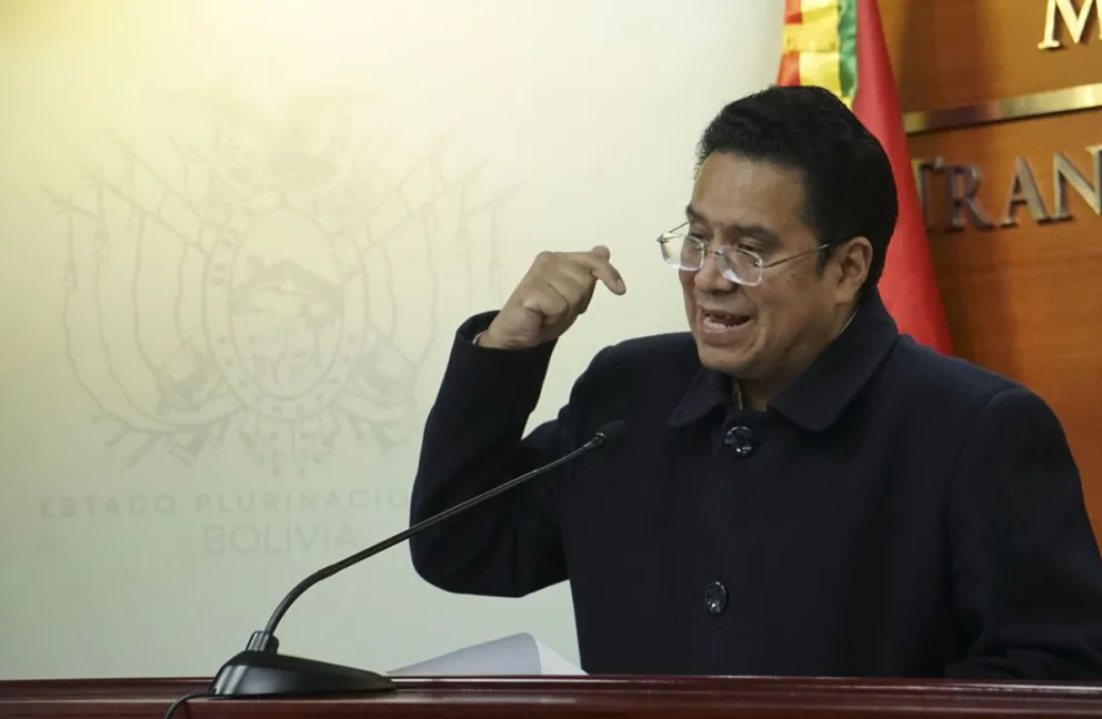 El ministro de Justicia y Transparencia Institucional, César Siles, en una imagen de archivo. Foto: APG