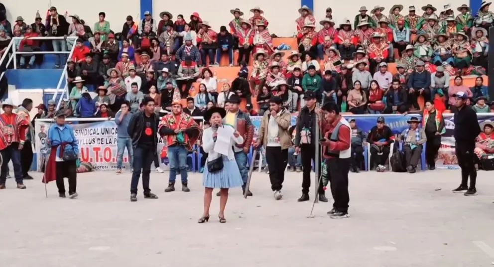 La proclamación en Potosí tuvo lugar el fin de semana pasado. Foto: Captura de video