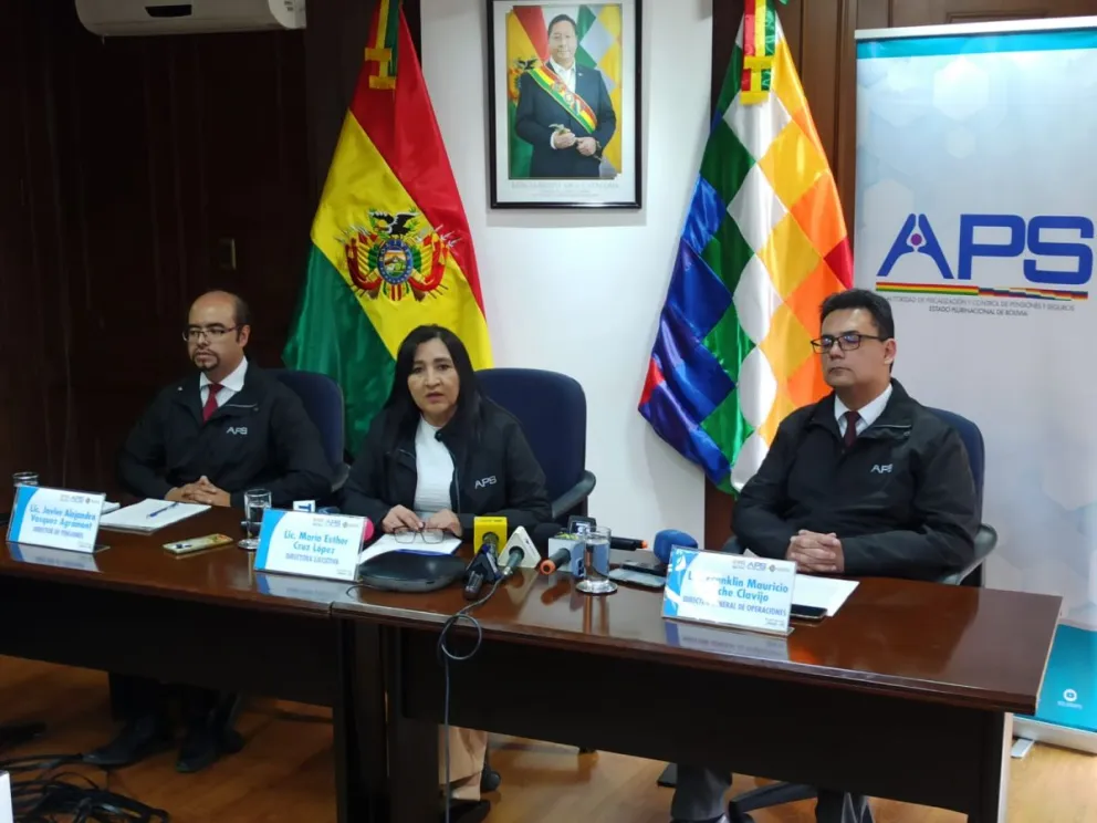 Autoridades de la APS en el anuncio de hoy. Foto: APS