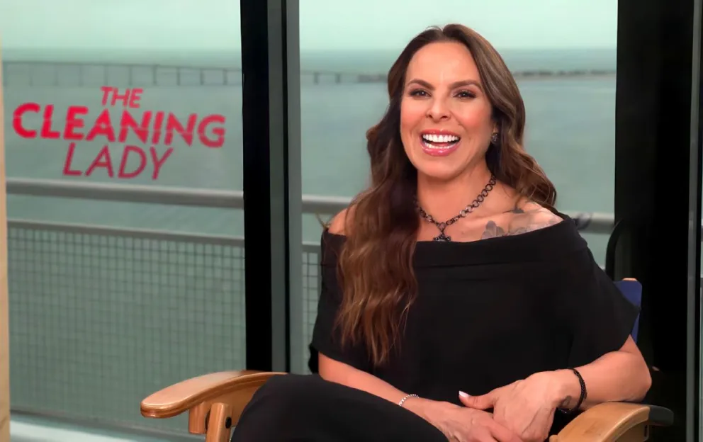 La actriz mexicana Kate del Castillo habla durante una entrevista con EFE este lunes, en Miami, Florida (Estados Unidos). Foto: EFE