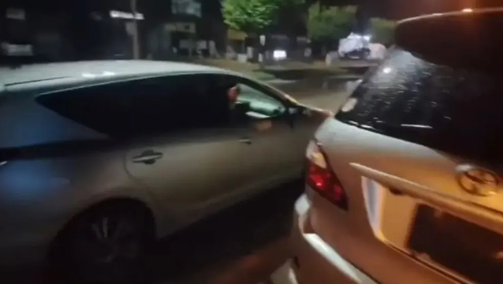 El vehículo en el que escapó el autor. Foto: Red Uno