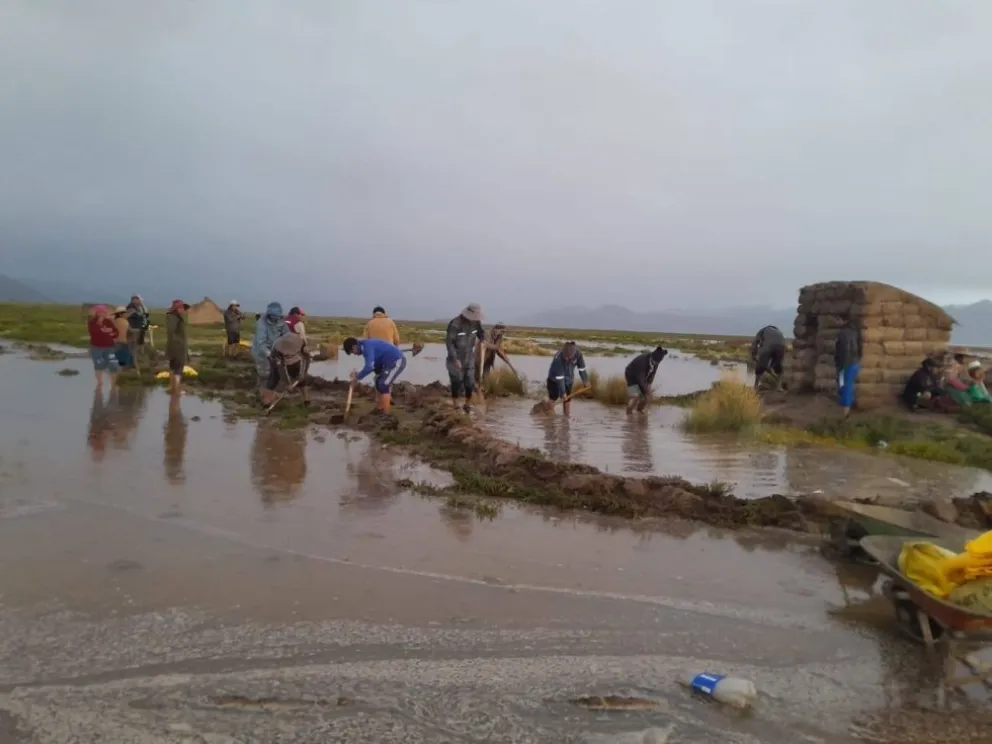 Una de las comunidades afectadas por las inundaciones en Oruro. Foto: RRSS