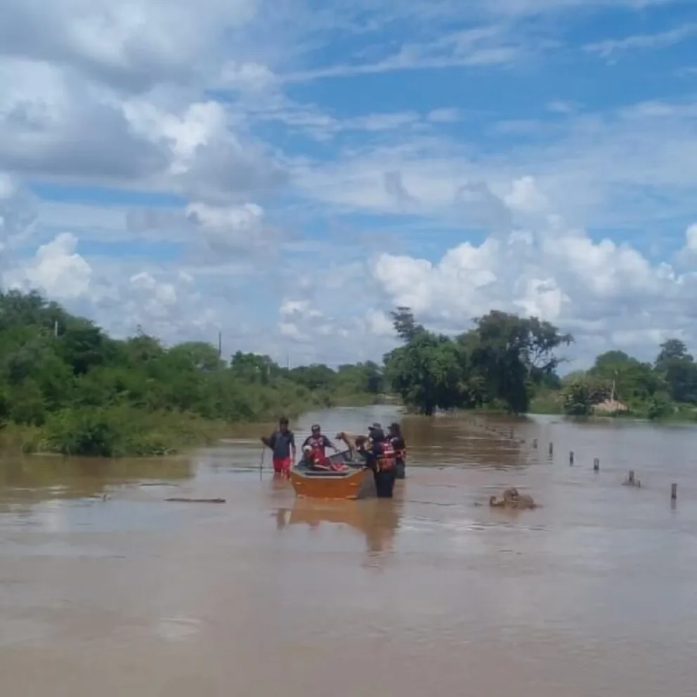 Las lluvias en Santa Cruz han provocado desbordes e inundaciones y perdida de cultivos. Foto. ABI
